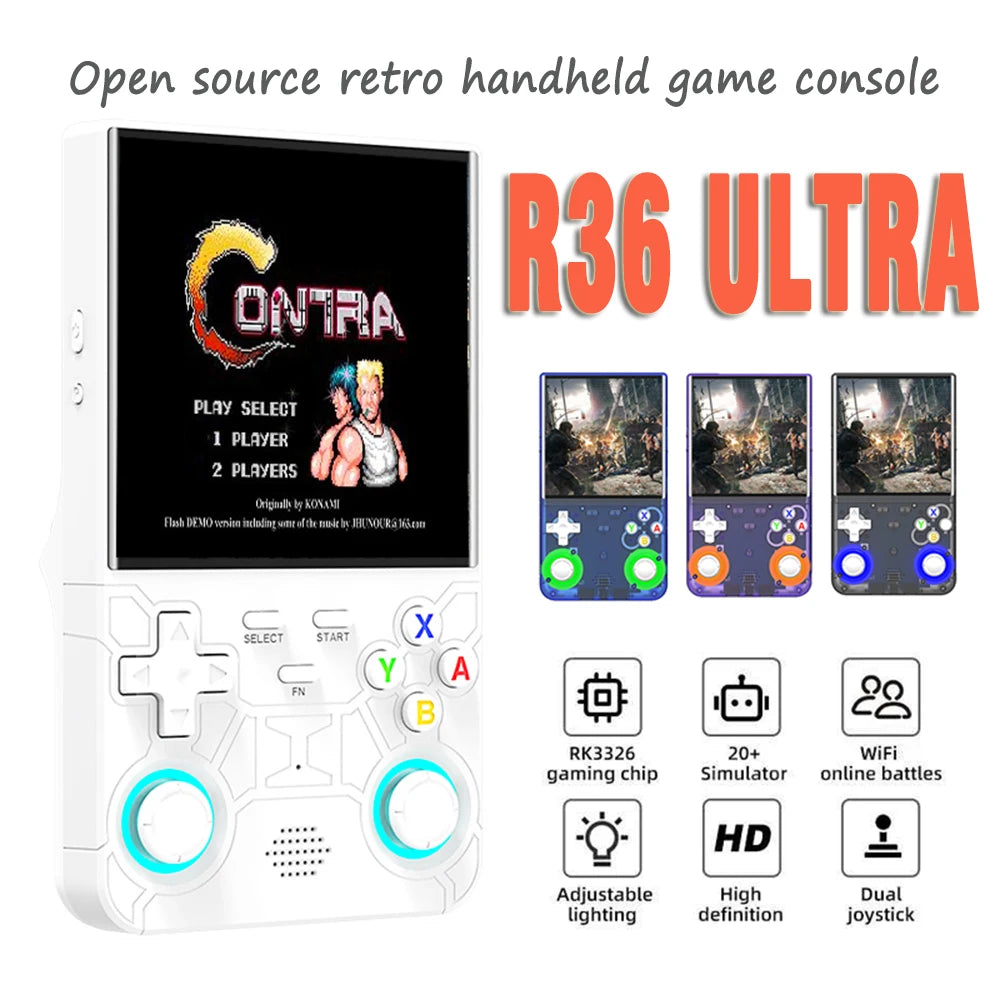 Retro nostalgic handheld game console R36 Ultra open-source Linux system 4-inch high-definition screen PSP dual joystick arcade