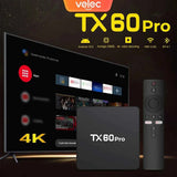 Boîtier Smart TV Velec 4K – Expérience de Streaming Ultime