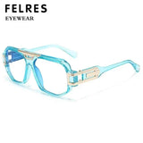 Gafas de lectura con montura grande y protección contra la luz azul para hombre y mujer