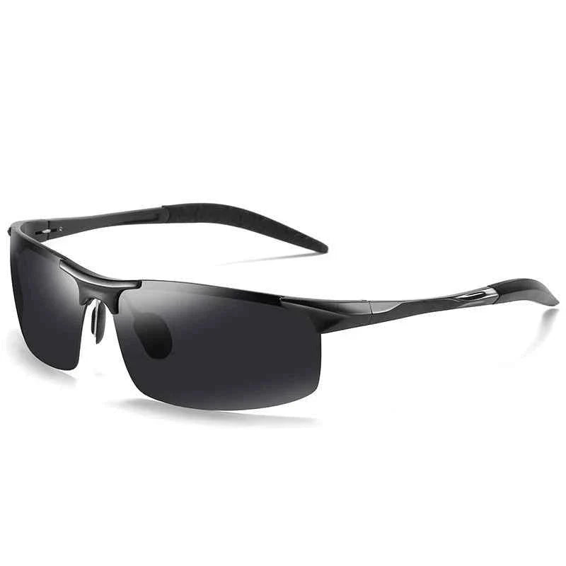 VCKA Men Alloy Half Frame Myopia Sunglasses Women Sports Drive Polarized Custom Prescription Goggles -0.5 to -6.0 - Maliame Store