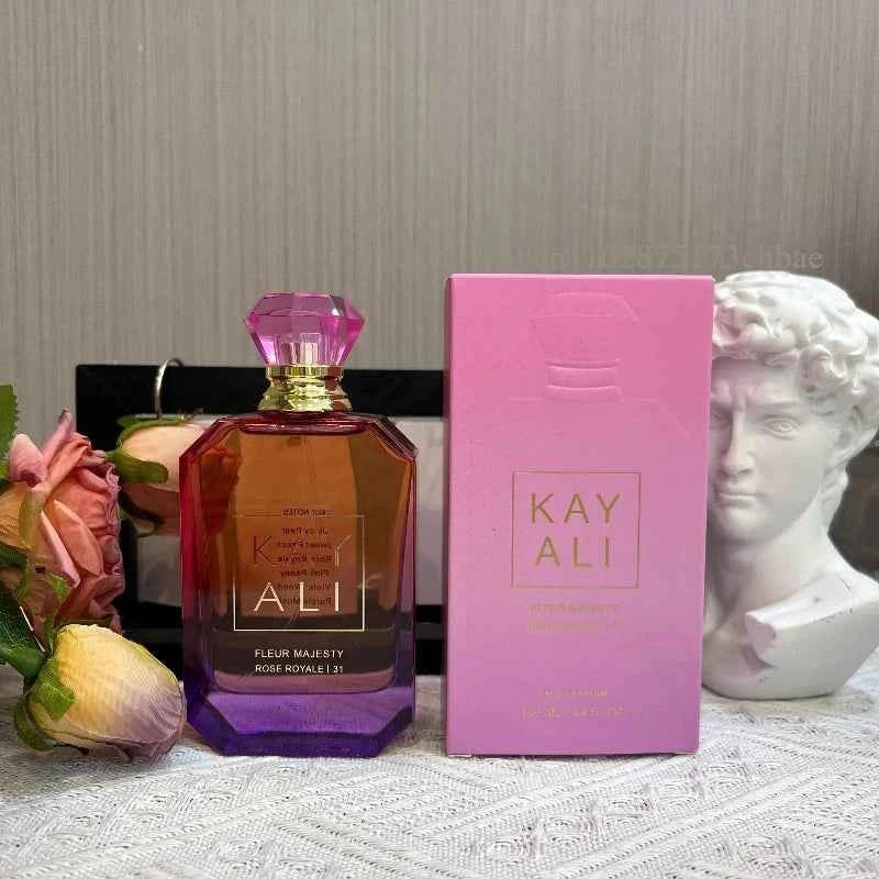 KAYALI luxury Collection 100ml Eau Parfum with Vanilla Yum Boujee Vanilla Candy Rock Sugar Fleur Majesty Rose Royale Fresh Notes