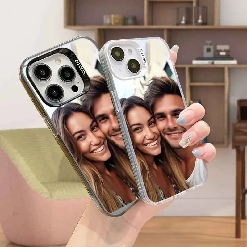For iPhone 17 16 15 14 13 12 11 Pro Max Mini SE 2020 2022 Air XS XR 7 8 Plus 16e DIY Photo Customized Case IMD Shockproof Cover