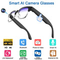 4K HD Upgrade Smart Glasses With Camera Video Recording AI Photo Recognition Bluetooth Call Translation Voice Sunglasses Men