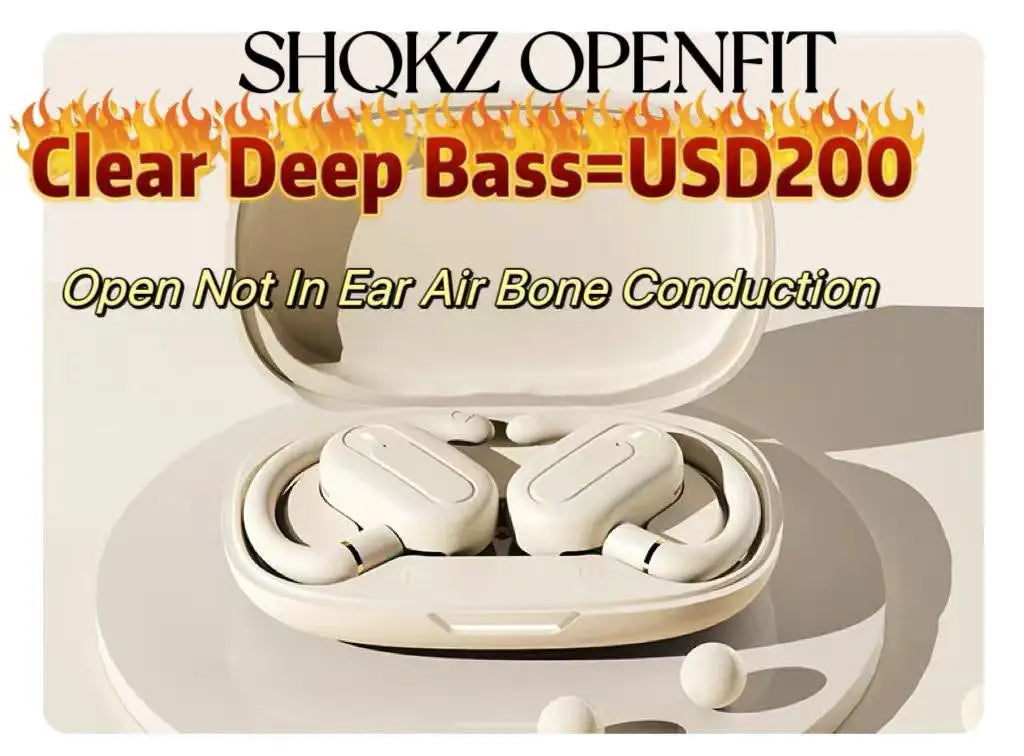 for shokz openfit air bass bone conduction headphones Open Ear OWS bluetooth Earphones HiFi Headset sport Control TWS Earbuds - Maliame Store