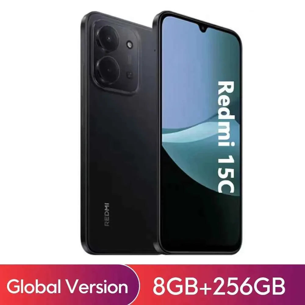 Xiaomi Redmi 15C Smartphone Global Version MediaTek Helio G81-Ultra 120Hz 6.9" Dot Drop display 33W charging - Maliame Store