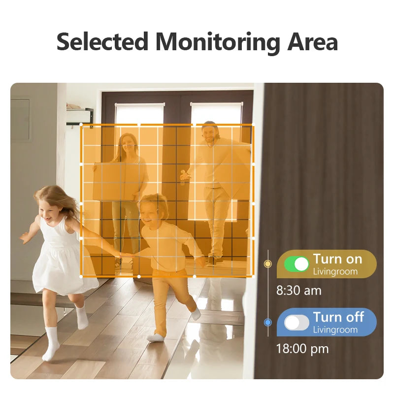 Caméra de sécurité Wifi d'intérieur IMOU Cue 2E 3MP, moniteur bébé, détection humaine, vision nocturne, caméra IP, surveillance vidéo