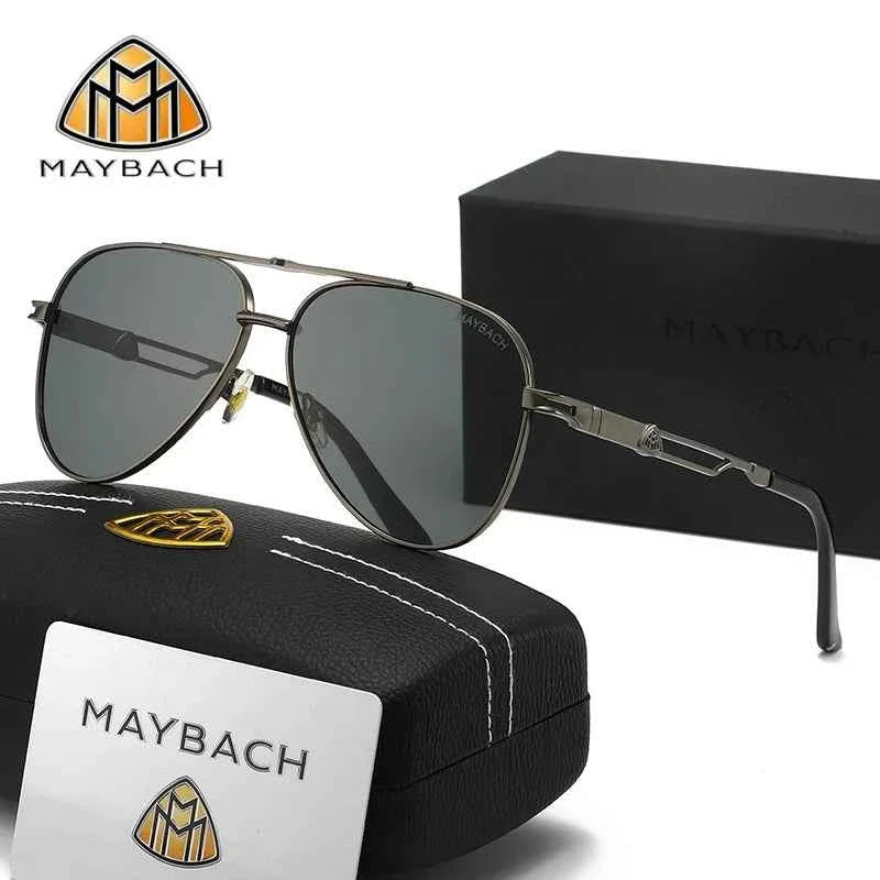 MAYBACH Sunglasses Luxury brand for Men and women Classic Sun Glasses High Quality Eyewears Pilot Goggle UV 400 Protection 527 - Maliame Store