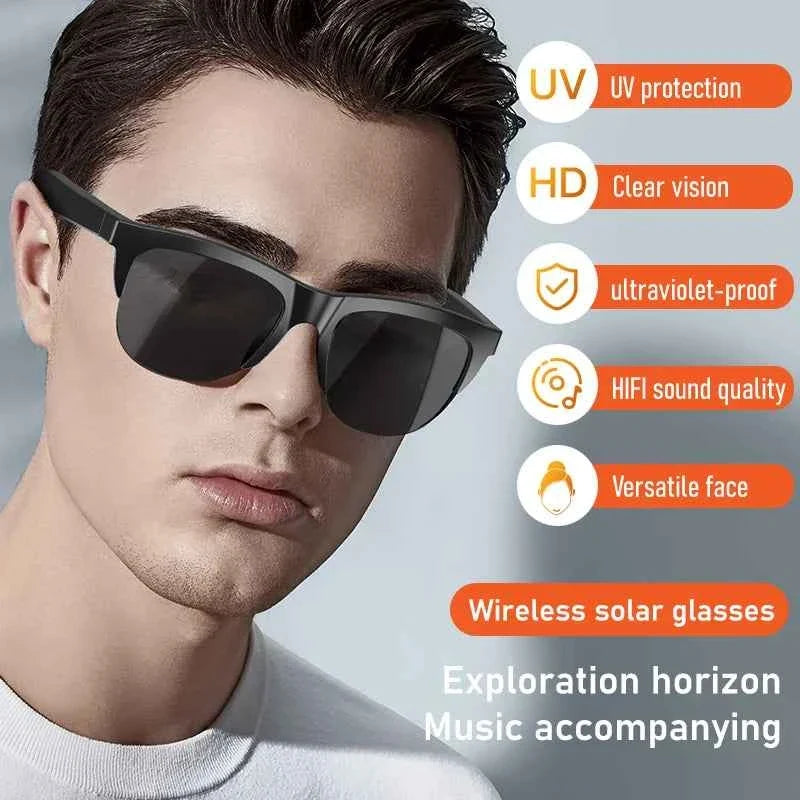 Touch Based Intelligent Bluetooth Smart Glasses for Sports with Bone Conduction Technology - Wireless Sunglasses and Headphones for Outdoor Calls - Maliame Store