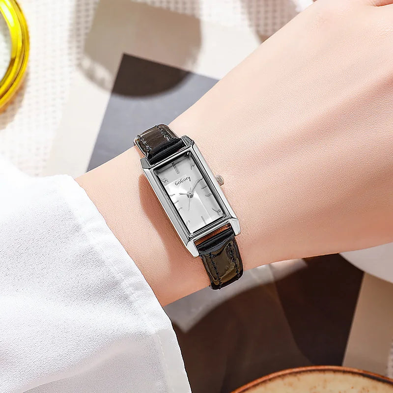 Luxury Watches for Women - Retro Black Quartz Wristwatch for Ladies with Belt - Montre Femme Relogio Feminino Gifts - Maliame Store
