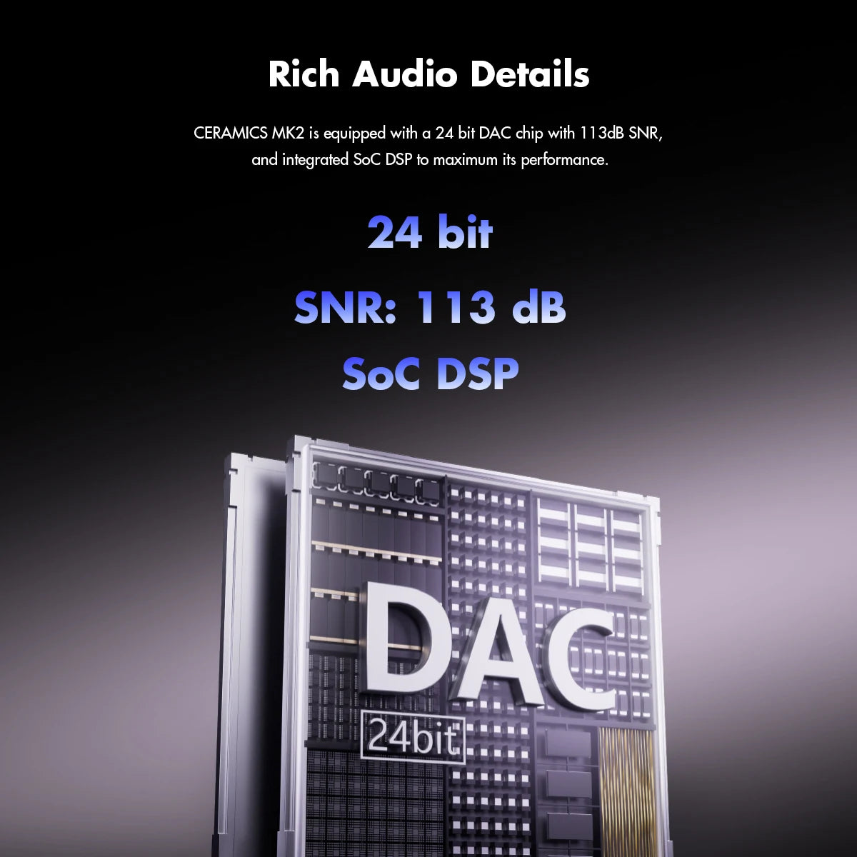 CERAMICS MK2 — Écouteurs TWS ANC 40dB | Bluetooth 6.0 | Hi-Res LDAC | 45H Autonomie | Mode Jeu 47ms | IPX4