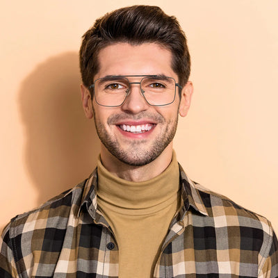 Gafas graduadas progresivas de aviador de metal de alta calidad