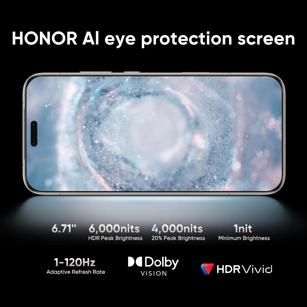 HONOR Magic8 Pro Global Version Snapdragon 8 Elite Gen 5 6.71" OLED Display 7100mAh Battery 100W SuperCharge Support eSIM NFC