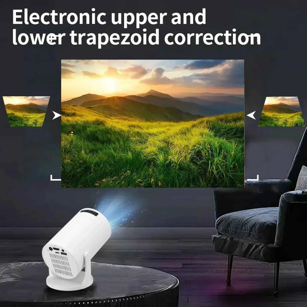 Projector HY300 4K Android 11 Dual Wifi6 260ANSI Allwinner H713 BT5.0 1080P 1280*720P Home Cinema Outdoor Projetor - Maliame Store