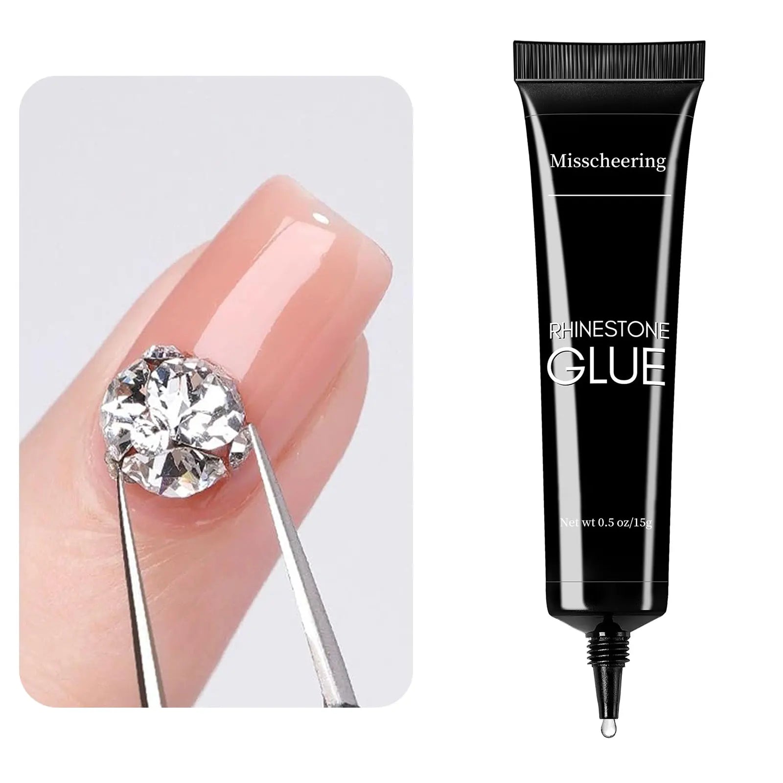 30g Nail Rhinestone Glue for Nails Super Strong Gel Nail Glue for Nail Charm 3D Nails Bling Gel Decoration Gem Nail Art Diamonds - Maliame Store