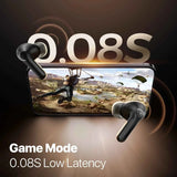 Auriculares inalámbricos SoundPEATS T3 Pro con cancelación activa de ruido, Bluetooth V5.4, 4 micrófonos, controlador de 12 mm y conexión multipunto.