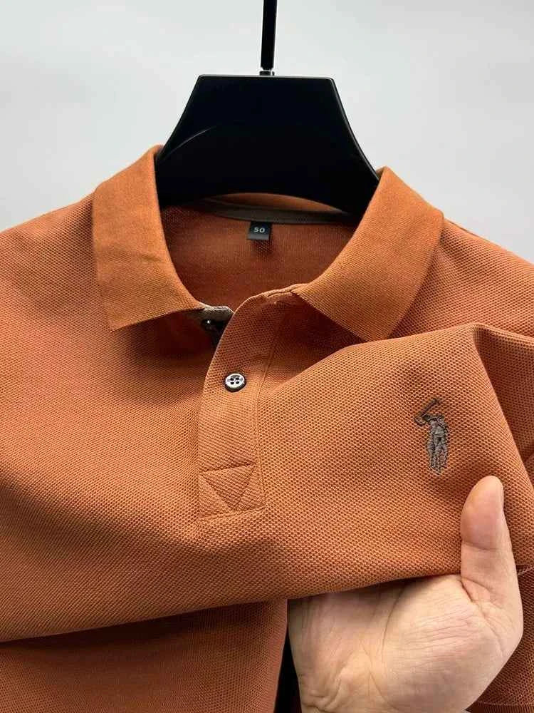 High end brand 100% cotton short sleeve polo shirt men's summer fashion designer new Paul pony embroidery casual golf T-shirt - Maliame Store
