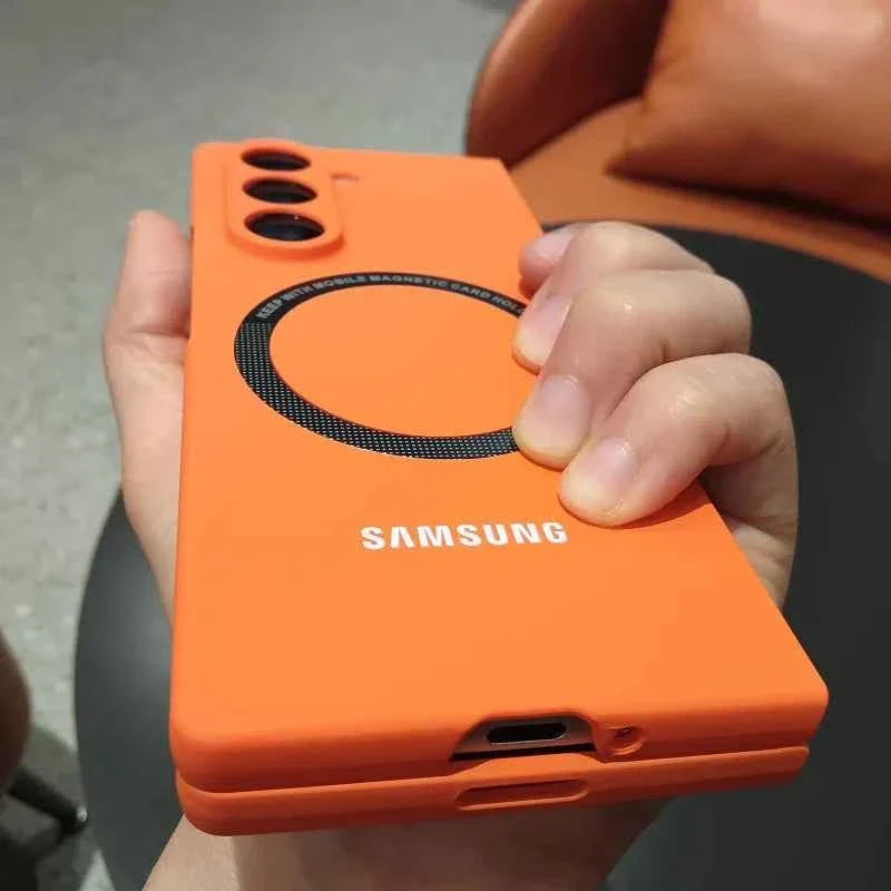 Samsung Galaxy Z Fold Case 3 4 5 6 7 Fold6 Fold5 Case - Ultra Thin MagSafe Skin Feel Back Cover with Magnetic Wireless Charging - Maliame Store
