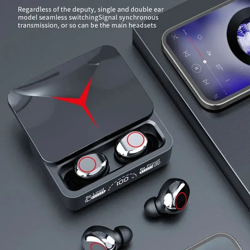 Original TWS M90 Wireless Headphones Gaming Earphones Bluetooth 5.3 Sport Earbuds with Mic Wireless Headset for Smartphone - Maliame Store