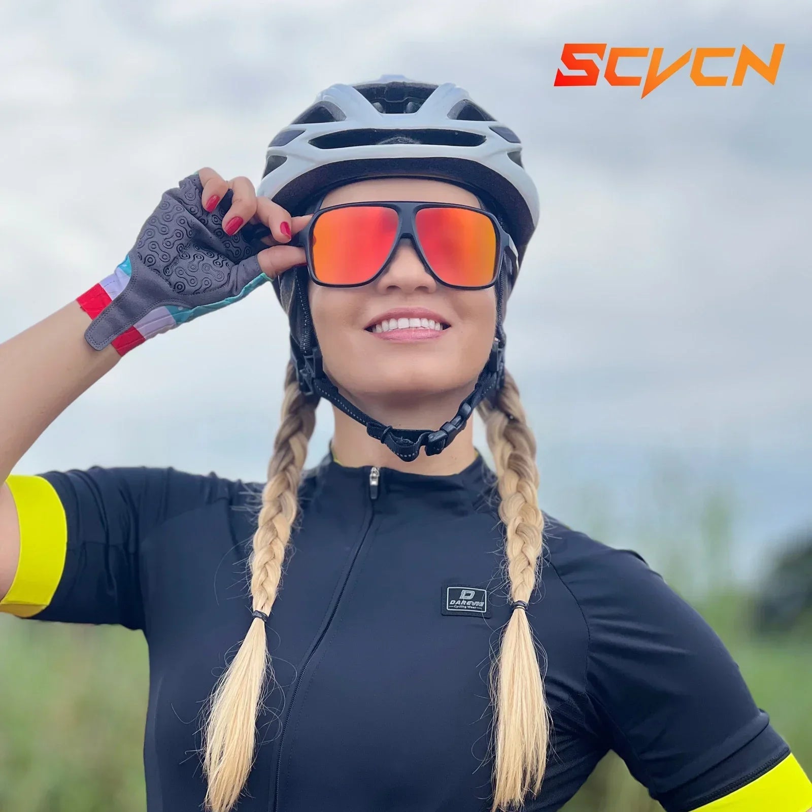 Scvcn Polarized Fishing Sunglasses Outdoor Sport Entertainment Glasses Outdoor Cycling Road Bike UV400 Protective Frame Glasses - Maliame Store
