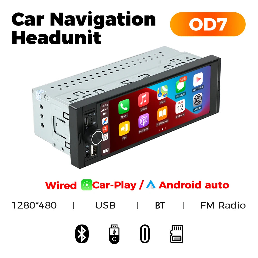 Autoradio MEKEDE 6,86" – CarPlay & Android Auto, Bluetooth, FM, USB-C