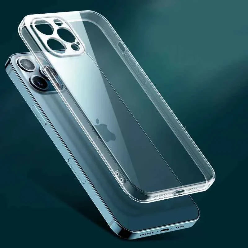 Ultra Thin Clear Phone Case For iPhone 11 12 13 14 15 16 17 Pro X XR XS Max Mini 7 8 Plus Silicone Soft Transparent Back Cover - Maliame Store
