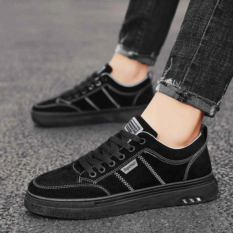 Men's Shoes 2025 New Spring Work Safety Shoes, Anti-slip, Wear-resistant, Versatile Casual Sports Work Shoes, Men's Board Shoes - Maliame Store