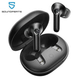 Auriculares inalámbricos SoundPEATS T3 Pro con cancelación activa de ruido, Bluetooth V5.4, 4 micrófonos, controlador de 12 mm y conexión multipunto.