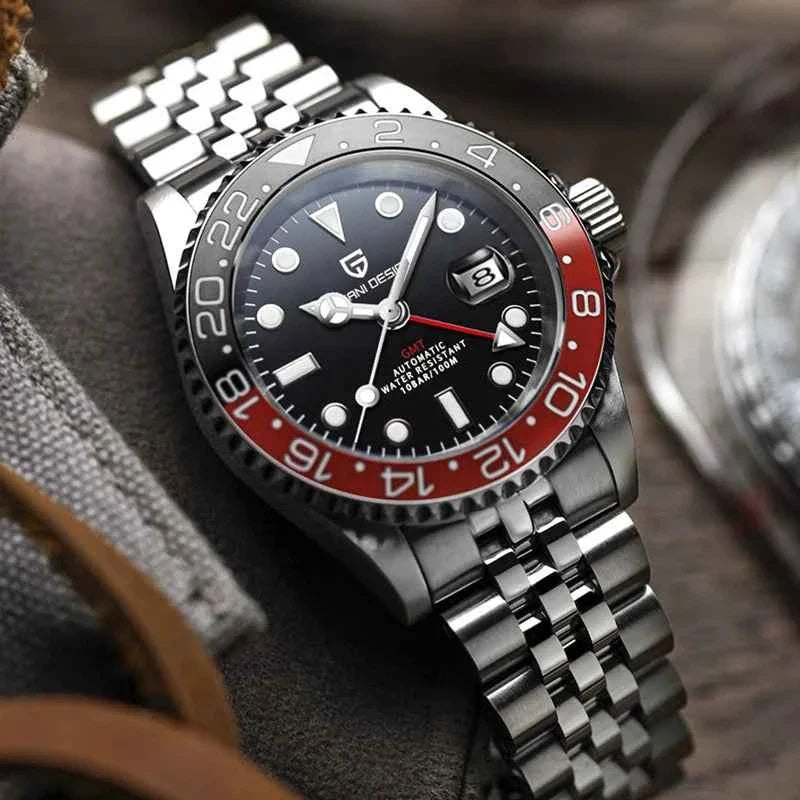 PAGANI DESIGN V3 Version GMT Watches Men's Luxury Sapphire Automatic Mechanical Watch 40MM Stainless Steel Waterproof Watch - Maliame Store