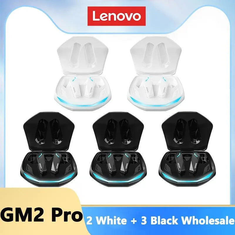 Lenovo GM2 Pro – Gaming Bluetooth 5.3 Earbuds, Dual Mode, 9D Sound, HD Mic