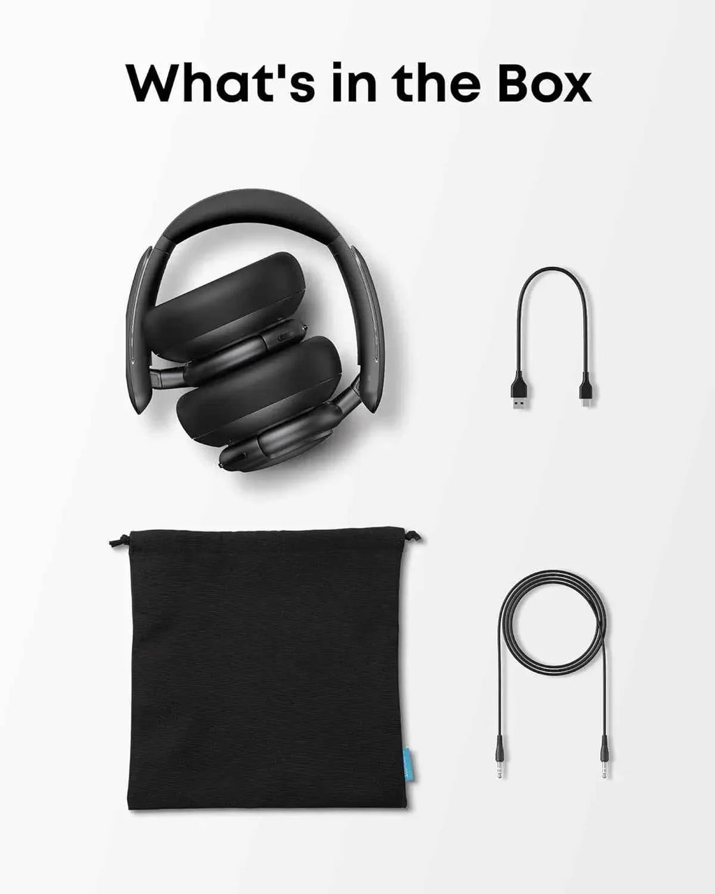 Soundcore by Anker Life Q30 Hybrid Active Noise Cancelling Headphones Wireless Bluetooth Headphones Over Ear Headset Earphone - Maliame Store