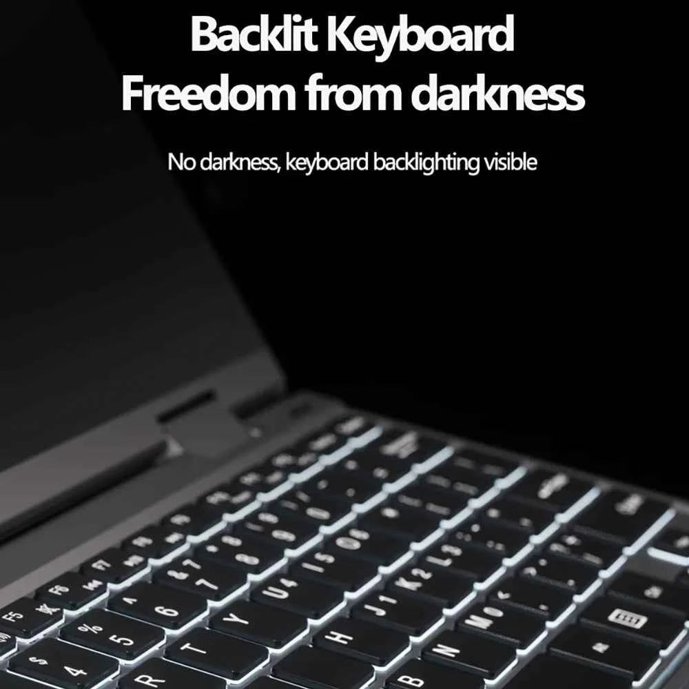 2-in-1 Touch Screen Tablet Laptop 10.9-inch 360° Flip Notebook Intel N95 12GB DDR5 1TB SSD HD Camera Backlit Keyboard Laptop