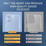 Coque de téléphone transparente ultra-fine pour iPhone