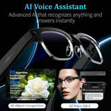 Lunettes intelligentes IA avec caméra 4K