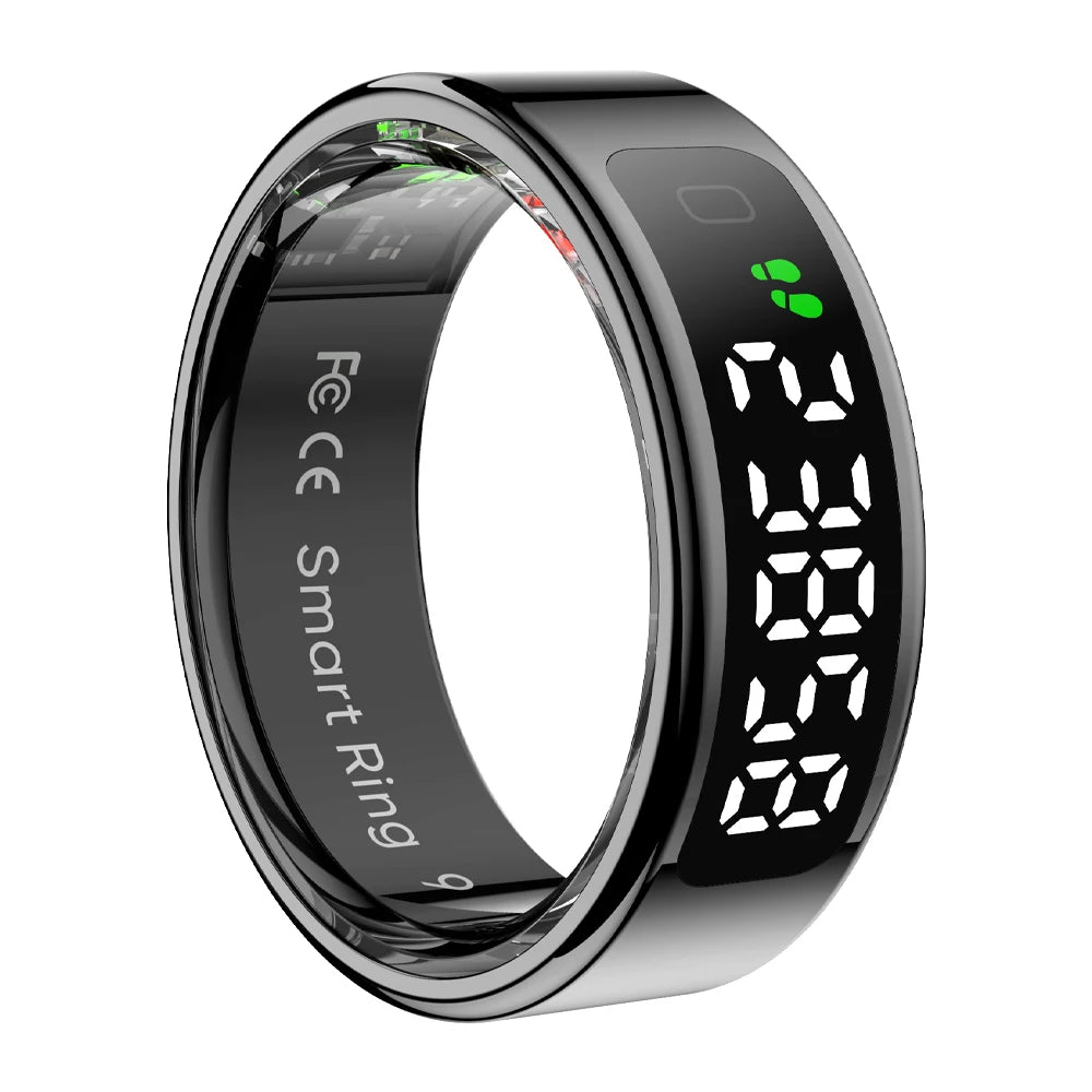 COLMI R12 Smart Ring with Display Screen and Touch, Health Manager, Wireless Charging, 5 ATM Waterproof For Men Women - Maliame Store