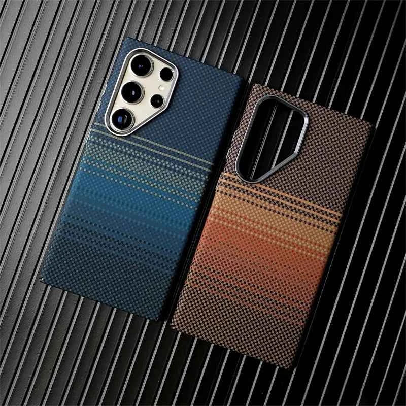 Samsung Galaxy S26 Ultra MagSafe Case with Carbon Fiber Texture for Wireless Charging - Hard Cover for S26, S25, S24, S23 Ultra Plus - Maliame Store