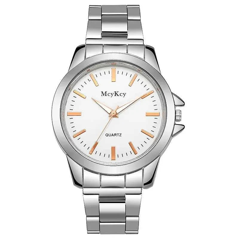 Men's Fashion Stainless Steel Watch - British Style Business Quartz Sports Wristwatch for Men - Maliame Store