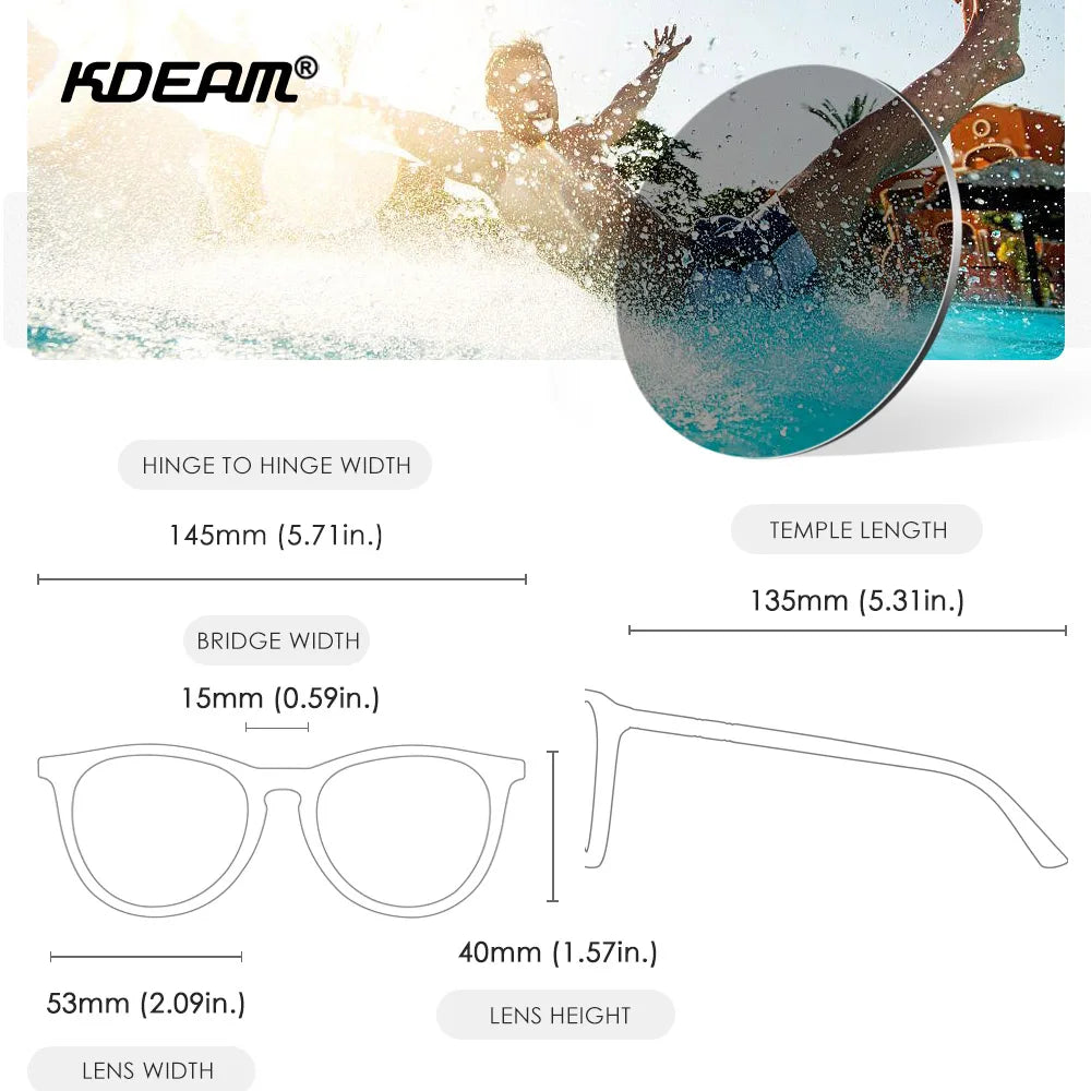 KDEAM Vintage Women's Sunglasses Polarized Lens Metal Hinge Oval Shaped Female Sun Glasses - Maliame Store