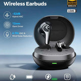 Auriculares inalámbricos SOUNDPEATS C30 de -52 dB con cancelación de ruido híbrida, Bluetooth 6.0, audio LDAC de alta resolución, 6 micrófonos ENC, carga rápida, IP54