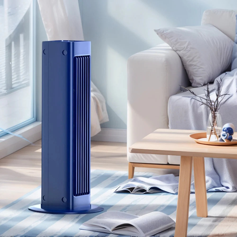 Ventilateur Tour Sans Lames Mural – 3 Vitesses, Rechargeable, Télécommande, Type-C