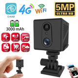 5MP Mini Camera: Compact & Powerful 4G SIM for On-the-Go Security!