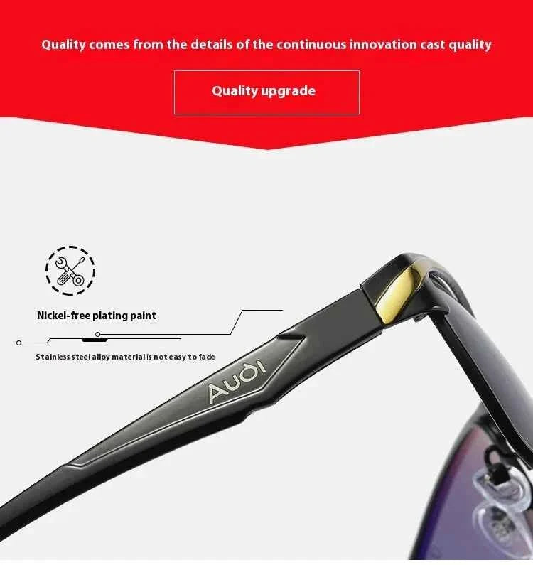 For Audi A3 A4 A5 A6 A7 A8 Q3 Q5 Q7 Q8 RS3 RS4 RS5 RSTT S3 S4 S5 TT Car High Men Polarized Sunglasses Anti Glare Driver Goggles - Maliame Store