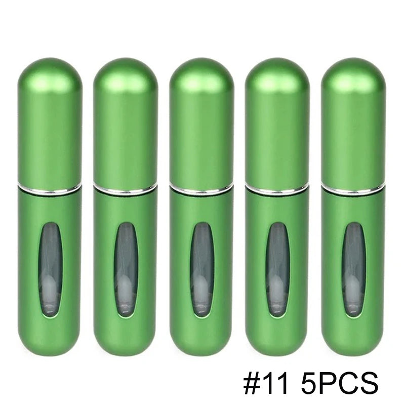 1/5/10PCS 5ml Portable Perfume Atomizer Mini Perfume Bottle Sample Spray Bottling Dispenser Cosmetics Travel Container - Maliame Store