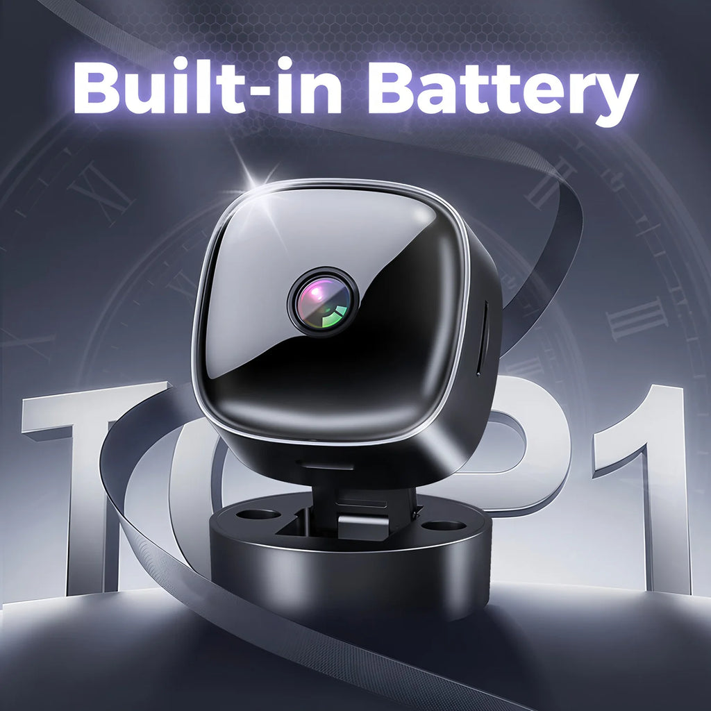 Mini caméra IP Wifi 2,4G 1080 HD Micro caméscope Rotatif 355° Caméra de surveillance vidéo de sécurité Maison Intelligente