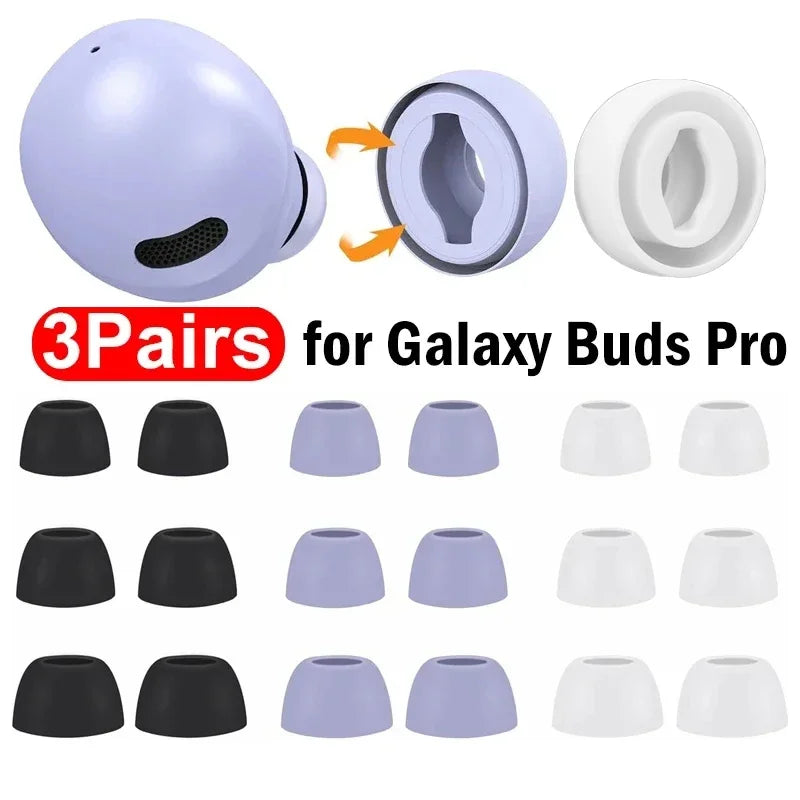 For Samsung Galaxy Buds Pro Eartips Earbuds Silicone Replacement Ear Pads Buds Noise Isolation Earplugs Earphone Accessories - Maliame Store