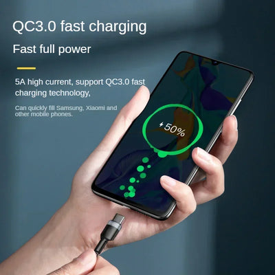 120W USB-C to USB-C Fast Charger for Rapid Device Charging