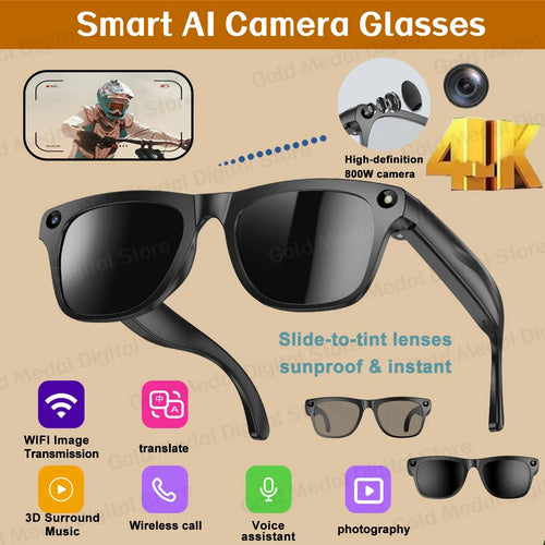 AI Photochromic Smart Glasses - Maliame