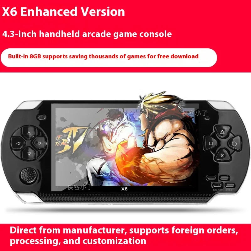 Psp 3000 X6 Consola 12 Types Of Simulators 10000 Arcade Games Retro Retro Arcade Console 4.3inch Ips Screen Video Game Toy Gift