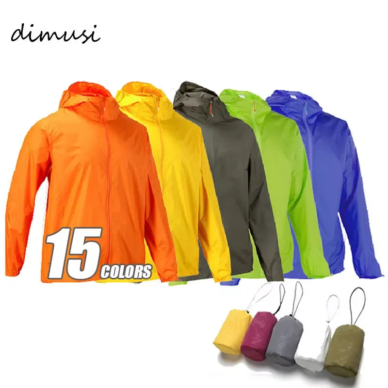 DIMUSI  Men's Brand Quick Dry Skin Coat Sunscreen Waterproof UV Women thin Army Outwear Ultra-Light Windbreake Jacket 3XLYA105 - Maliame Store