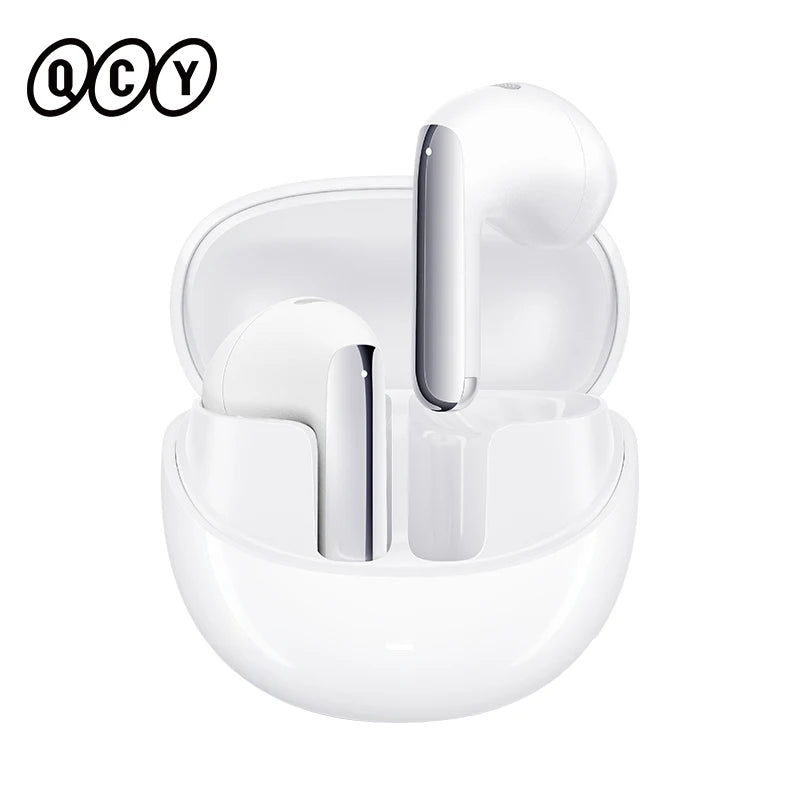 QCY HT10 AilyBuds Pro+ ANC Wireless Earphone Hi-Res Audio with LDAC Bluetooth 5.3 Earbuds 6 Mic AI HD Call Multipoint Connection - Maliame Store
