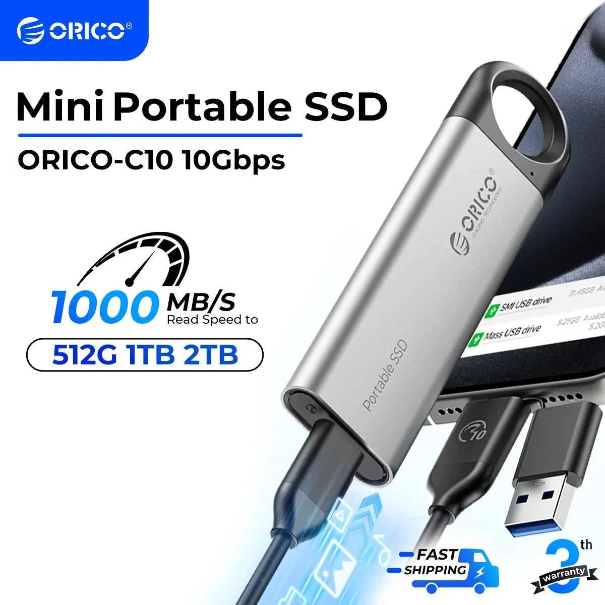ORICO 1TB Portable External SSD